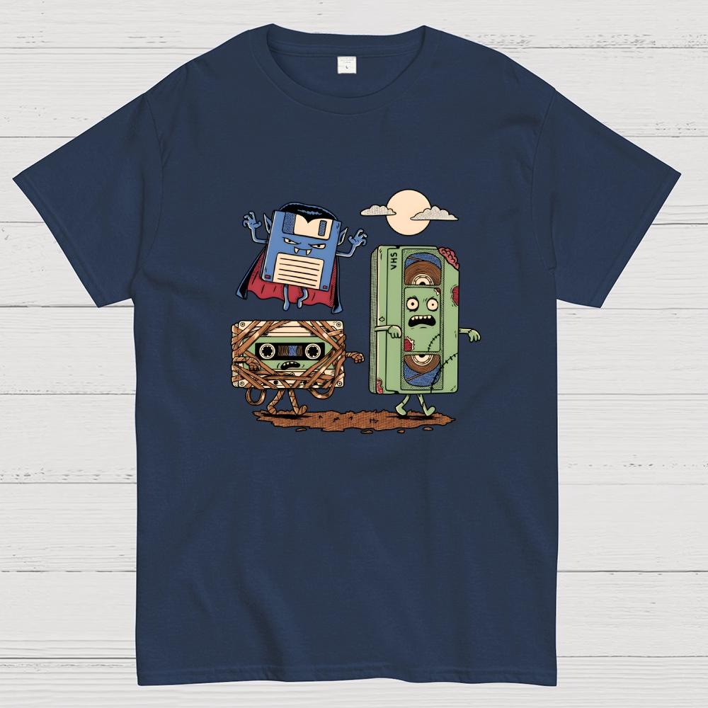 Retro Monsters – Halloween Cotton Summer Casual Cool Loose T-Shirt