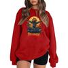 Women's Casual Round Neck Long Sleeved Pullover, Halloween Printed Top, Long Sleeved Hoodie
