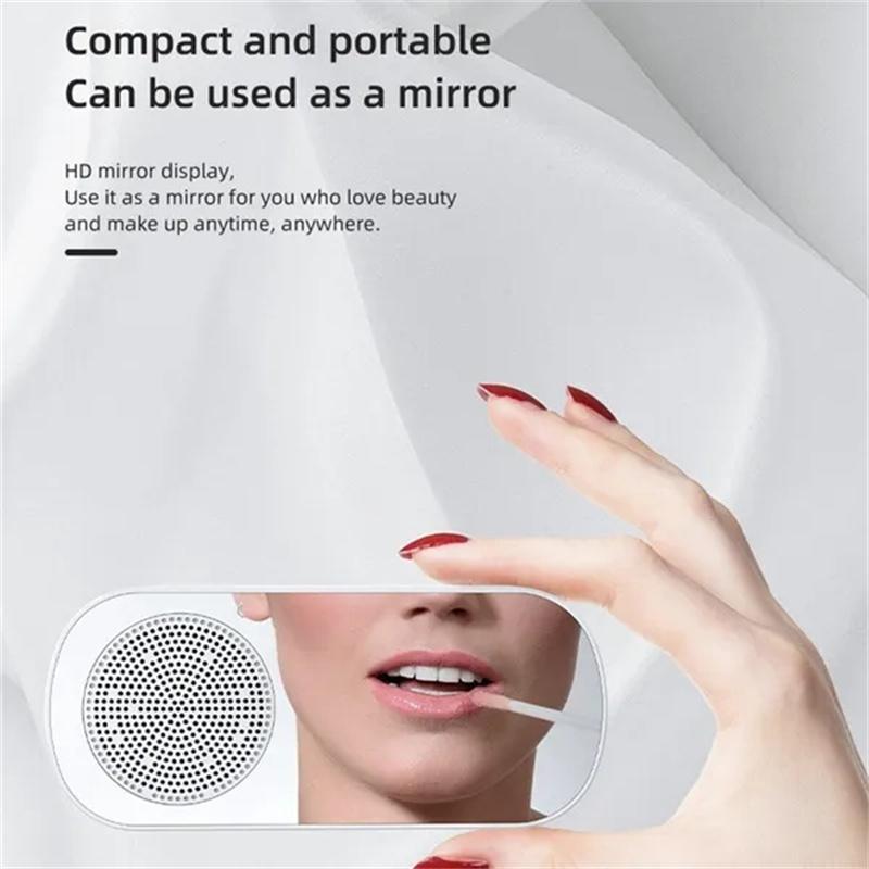 Новые настольные часы с динамиком, Bluetooth-динамик, FM-радио, будильник, Hi-Fi звук, HD, зеркальный экран, поддержка TF-карты для спальни