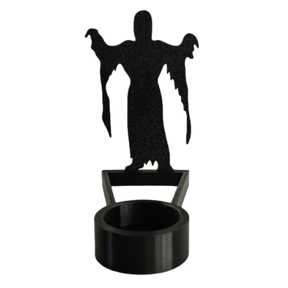Halloween Funny Shadow Stand Foldable Horror Candle Holder Multi-Purpose Projection Candle Stand Atmosphere Arrangement Craft