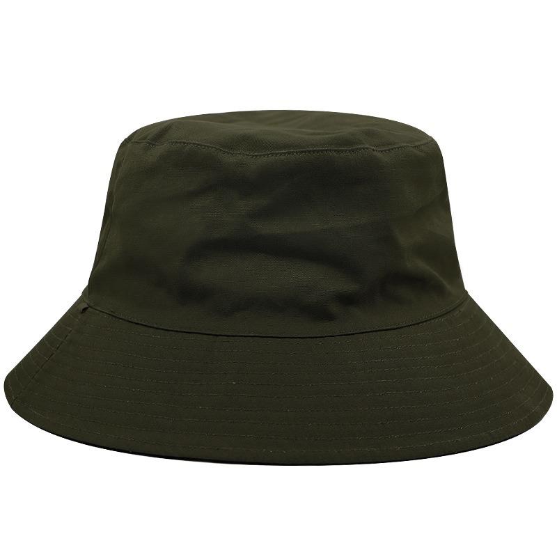 Double-sided Bucket Hat for Male and Female Couples, Black Spring and Summer Big Head Circumference Hat, Summer Sun Protection Hat, Sun Visor Hat