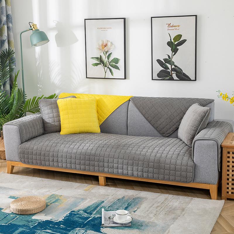 Thicken Plush Sofa Cover European Universal Sofa Towel Cover Slip Resistant Couch Cover Sofa Towel for Living Room Decor
