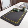 Diatom Mud Dish Drying Mat Quick Absorb Water Kitchen Tableware Drain Mats Non Slip Watertight Desktop Table Mat Insulation Pad