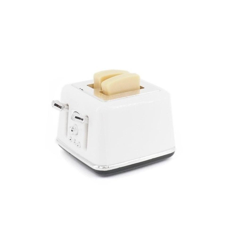 With Toast Dollhouse Miniature Bread Maker Doll Electrical Appliance Toy Mini Accessories