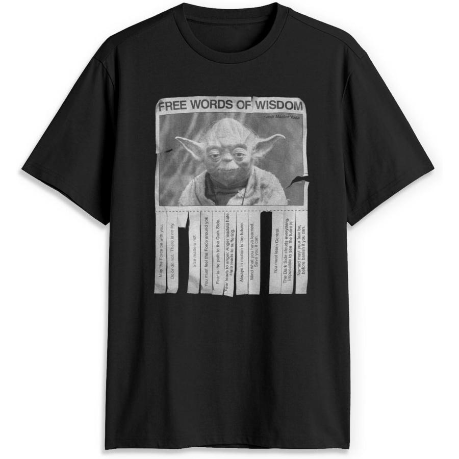 STAR WARS Мужская Мужская Футболка со словами мудростиФутболка
