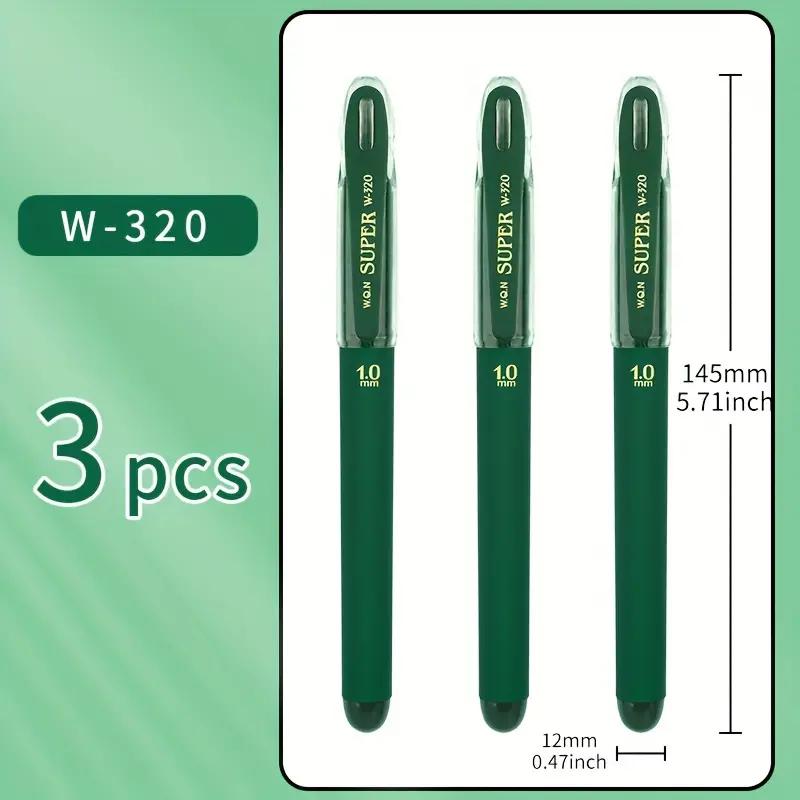 1 шт/3 шт гелевая ручка с зелеными чернилами, 1,0 мм, для письма, большой емкости стержень, офисные принадлежности Back To Sochool Канцелярские товары