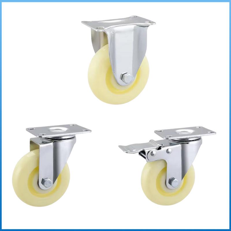 Промышленные 5-дюймовые поворотные колеса и универсальные 4-дюймовые грузоподъемные колеса для ручной тележки