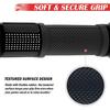 2PCS Motorcycle Grips Non-Slip,Stylish 1" & 7/8" Handlebar Grips,Aluminum Alloy & Rubber Dirt Bike Grip Motorcycle Accessories for Motorcycles