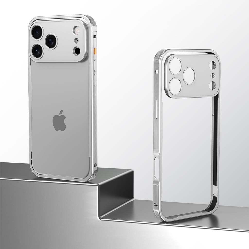 Авиационный алюминиевый сплав Рамка Бампер Чехол для телефона Для iPhone 17 16 15 14 13 Pro Max Plus Металлическая защита линз Ударопрочная крышка