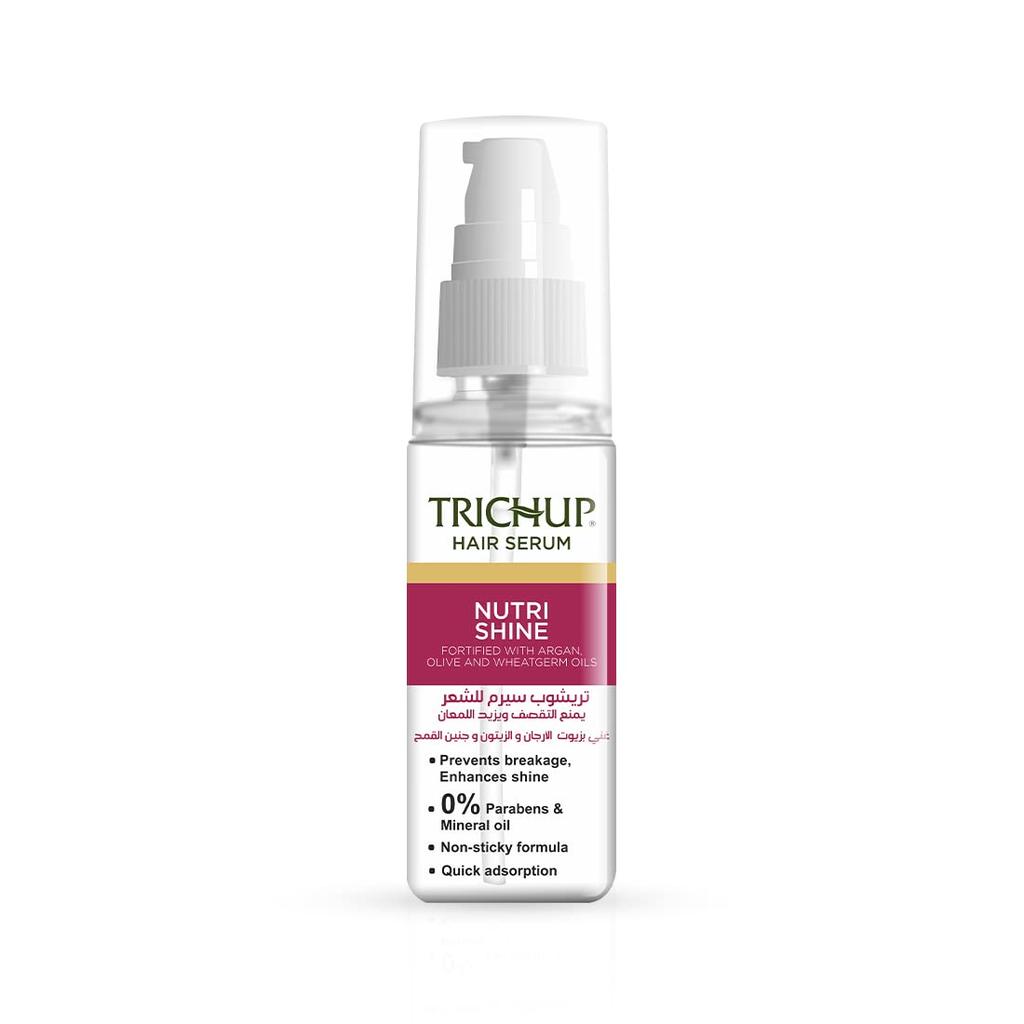 Trichup Сыворотка для волос Nutrishine 60 мл с маслами арганы, оливы, зародышей пшеницы Для всех типов волос Гладкость Блеск Контроль Уход