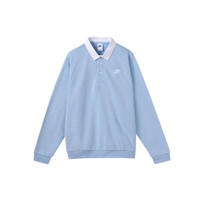 Мужская футболка-поло Club Fleece Сине-белая DX0538-479