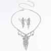 Набор из 3 предметов: женское модное дизайнерское геометрическое ожерелье с кисточками, серьги с цирконами, подходит для свадьбы, вечеринки, фестиваля, подарков