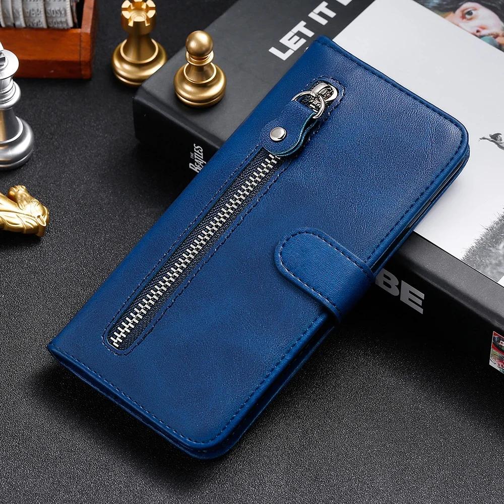 Кожаный кошелек-книжка на молнии для Xiaomi 14T 14 13T 12T Redmi 14C 13C 12C Redmi Note 14 13 Pro Plus 12 Turbo 12S Чехол для телефона