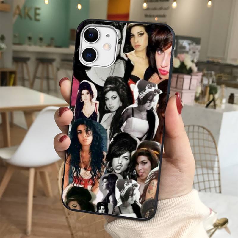 Yinuoda Чехол для телефона Amy Winehouse для iPhone 11 12 13 mini pro XS MAX 8 7 6 6S Plus X 5S SE 2020 XR