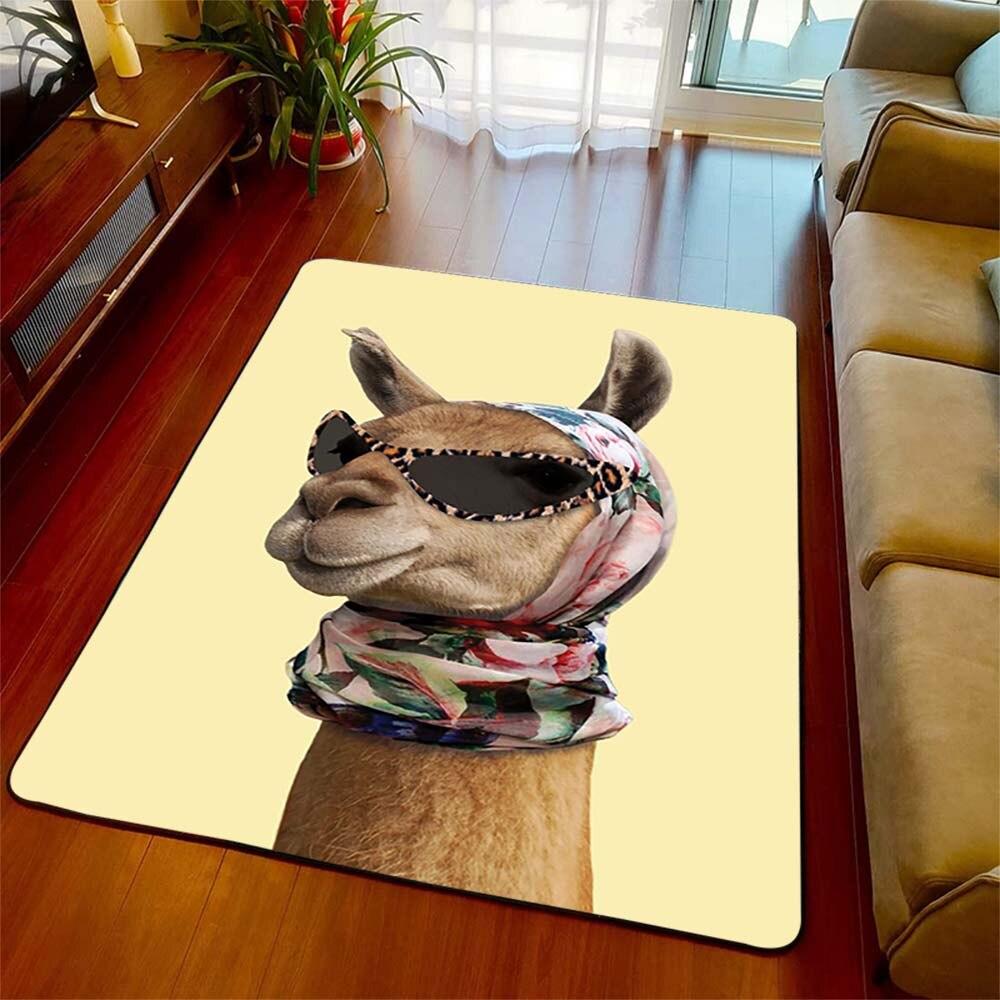 Ковер из альпаки с 3D принтом, украшение в виде животных, коврик, забавный коврик на день рождения для друга, гостиная, спальня, детская комната, коврики, коврик для домашнего декора