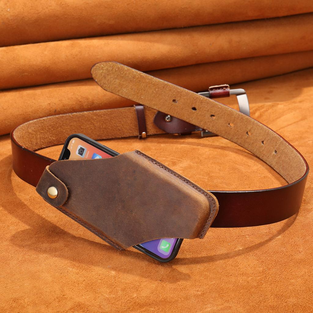 Мужская сумка из натуральной кожи, сумка на пояс для мобильного телефона, сумка на талию для мобильного телефона, сумка на пояс