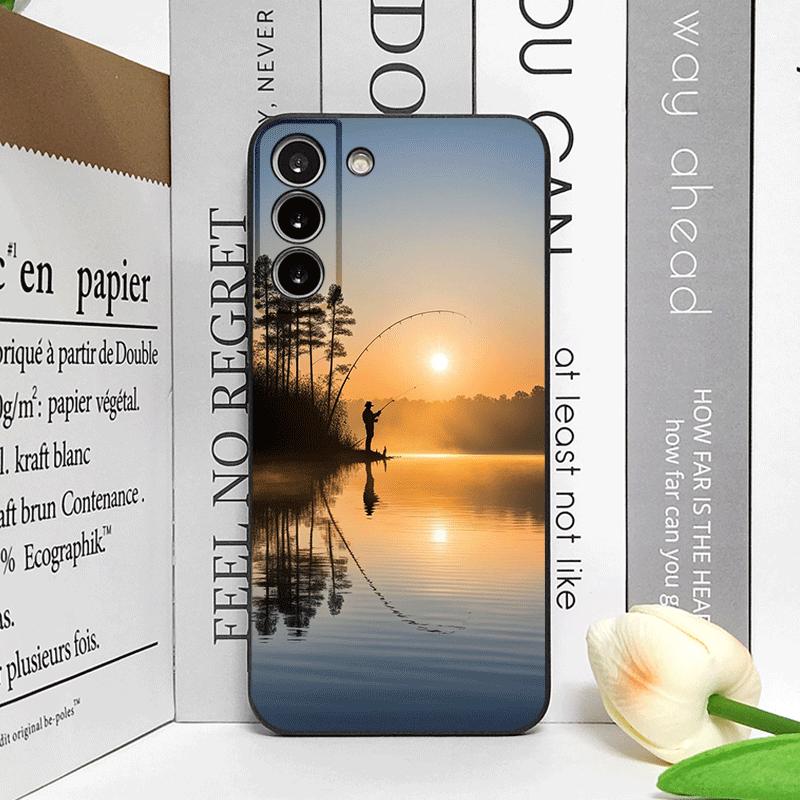 Чехол для телефона с рисунком «Удочка на закате» для Honor Huawei 200 Lite 100 400 PRO 80 90 X9 Magic 7 6 Lite 5 Pro Мягкий чехол