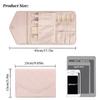 Foldable Fashion Portable Jewelry Bag Large Women's Travel Jewelry Roll Necklace Earring Ring Jewellery Display Storage Bag