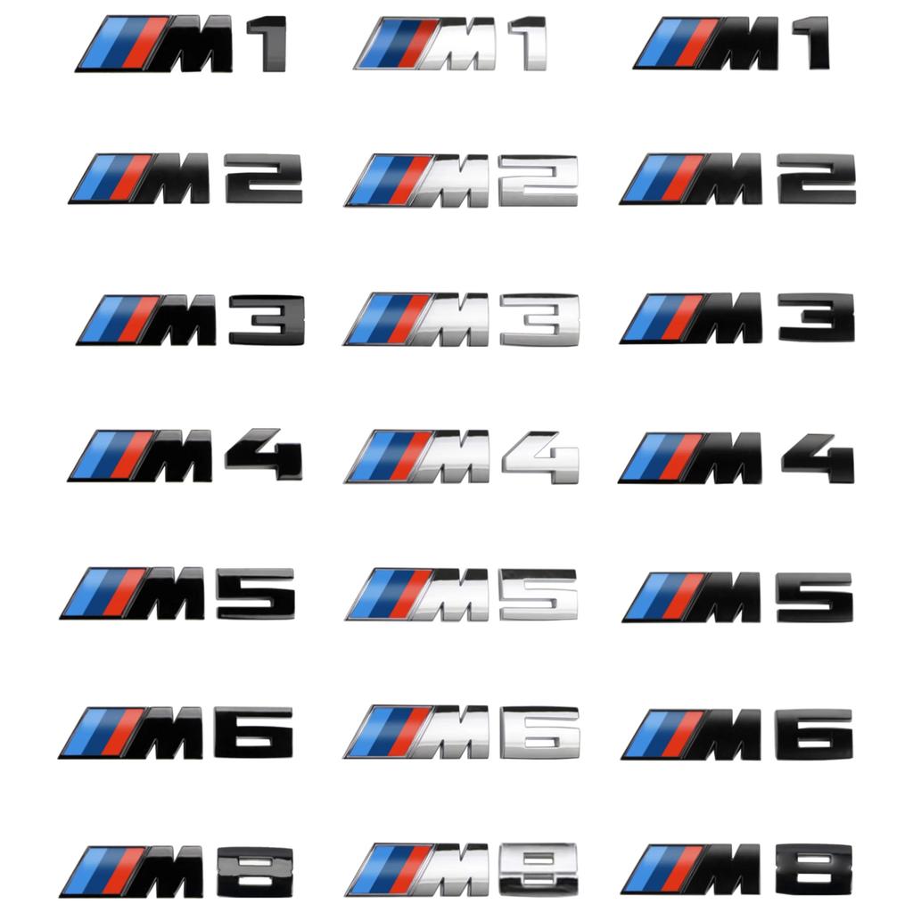 3D ABS Логотип Автомобиля M1 M2 M3 M4 M5 M6 M8 Шильдик для BMW E46 E60 E64 F10 F20 F30 F06 F12 F13 E93 F80 F82 F87 Задний Шильдик Наклейка на Автомобиль
