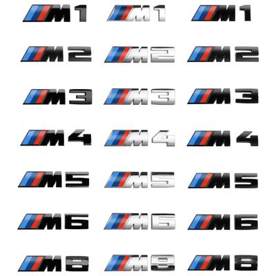 3D ABS Логотип Автомобиля M1 M2 M3 M4 M5 M6 M8 Шильдик для E46 E60 E64 F10 F20 F30 F06 F12 F13 E93 F80 F82 F87 Задний Шильдик Наклейка на Автомобиль