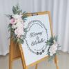 2Pcs DIY Artificial Wedding Arch Flowers Wedding Arch Flowers  for Ceremony Party