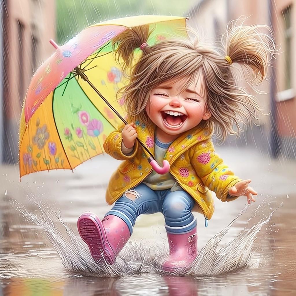 Алмазная вышивка Девочка Мальчик Мозаика Вышивка крестом Полный набор Живопись Портрет Полная Квадратная Круглая Декорация Стена