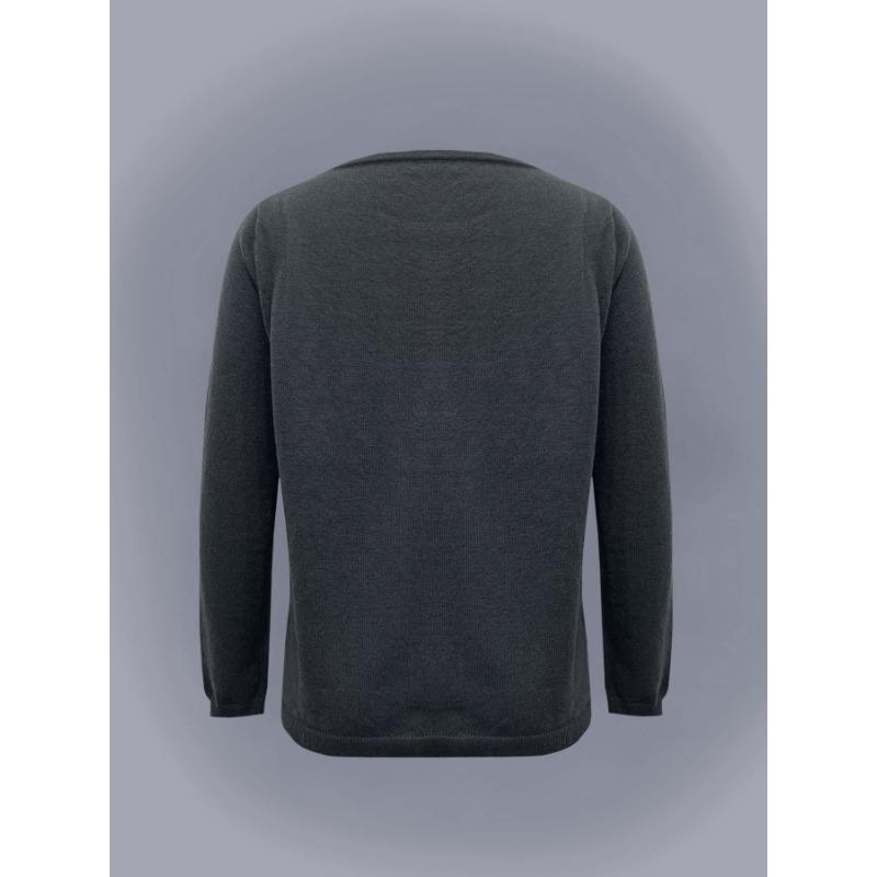 Женский осенне-зимний повседневный вязаный свитер с длинным рукавом на пуговицах