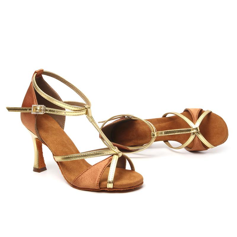 Женская обувь для латинских бальных танцев на каблуке 8,5 см для девочек, сальса-чача