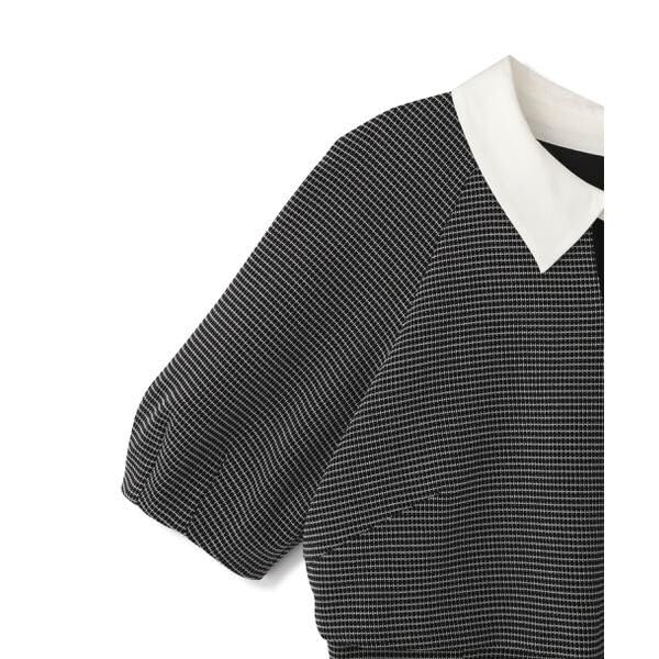 JILL by JILL STUART Casual Dress [Pre-order: Arrives mid- to late March] Front Slit Collar Layered Dress, Women's, Beige