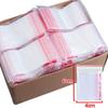 100-300Pcs Thicken Zipper Sealed Bags Clear Plastic Storage Bag for Small Jewelry Food Packing Reclosable Ziplock Sealing Bags