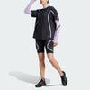 Adidas Свободная футболка для бега X Stella McCartney Truepace, женские топы, черный, фиолетовый II3236