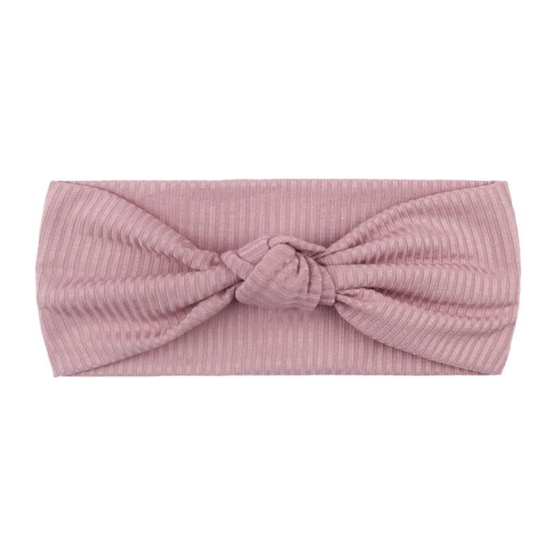 Knotted Elastic Children's Headband Cute Solid Color Pit Strip Baby Headband Four Seasons Thin Baby Headband