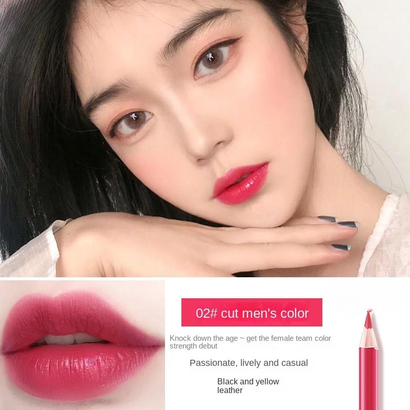 3D Красный матовый карандаш для губ Plumping Stain Lipstick Natural Lip Liner Pro Outline The Lips Contour Make Up Водостойкий Nude Pink