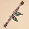Soft Christmas Lattice Bow Dog Collar British Style Dog Drool Bibs Pet Dog Bow Tie  For All Seasons