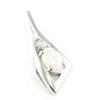 Les Trésors De Lily [E8671] - Handmade Silver Pendant 'Opal Goddess' Silver-white (rhodium-plated) - 20x8 Mm