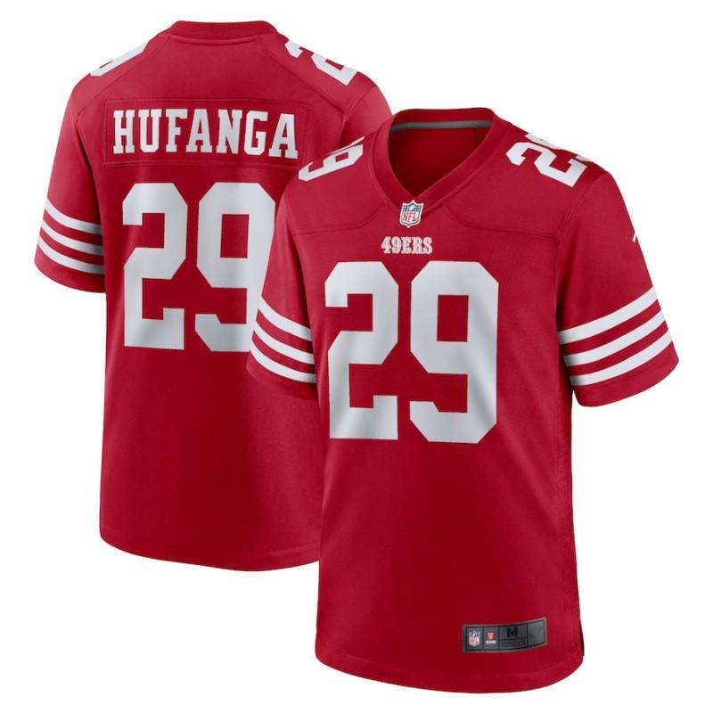 Mens NFL San Francisco 49ers Short Sleeve Jersey Embroidered Team Apparel Fan Wear Sports Gear