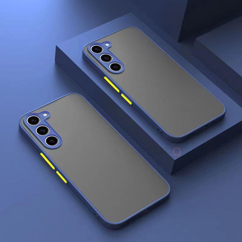 Роскошный матовый жесткий чехол-броня из поликарбоната для Samsung Galaxy S25 S24 S23 S22 S21 S20 Fe Plus S25 Ultra, противоударный бампер, задняя крышка