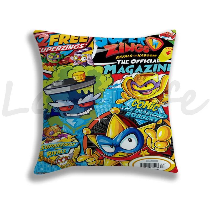 Newest Super Zings Pillow Cover Cute Cartoon Pillow Case Cushion Cover Pillow Throw SuperThings Decor Pillowcase For Bed Throw