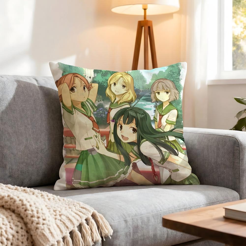 Anime Natsuiro Kiseki Cushion Cover 1Pcs Decorative Covers Soft Cushion Case For Sofa Couch Decor 40X40 45X45 Pillowcases