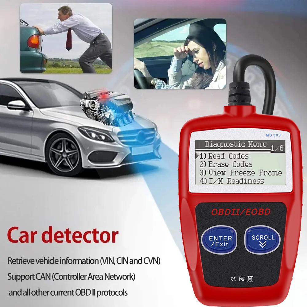 Сканер OBD 2, универсальная версия, очистка кодов неисправностей, многофункциональный цифровой дисплей, 16-контактный автомобильный диагностический инструмент, считыватель кодов OBD2