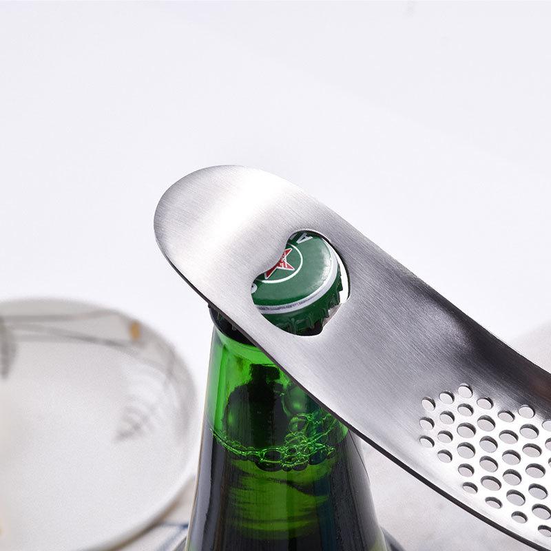 Stainless Steel Curved Garlic Press Mincer Manual Ginger Crusher Masher Multifunction Shredder Kitchen Fruit Vegetable Gadgets