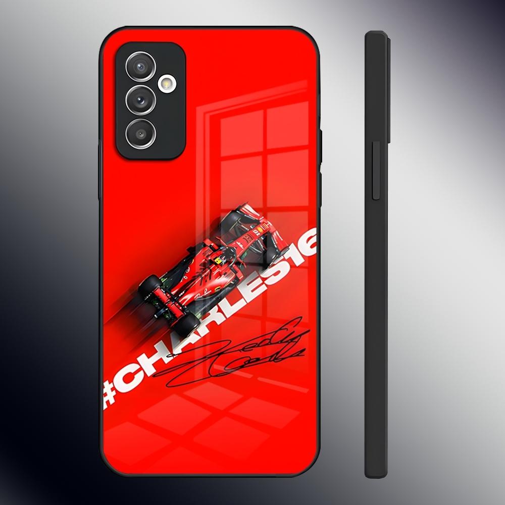 Чехол для телефона C-Charles L-Leclerc 16 для Samsung S26 S24 Ultra S23 S22 S21 Fe S25 Plus A54 A34 A24 A53 A13 A16 Стеклянная крышка