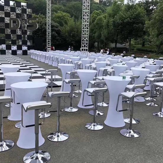 Чехол для коктейльного столика, однотонный дизайн, высокая эластичность, маслостойкая, универсальная посадка, простая установка, круглая скатерть с высоким верхом