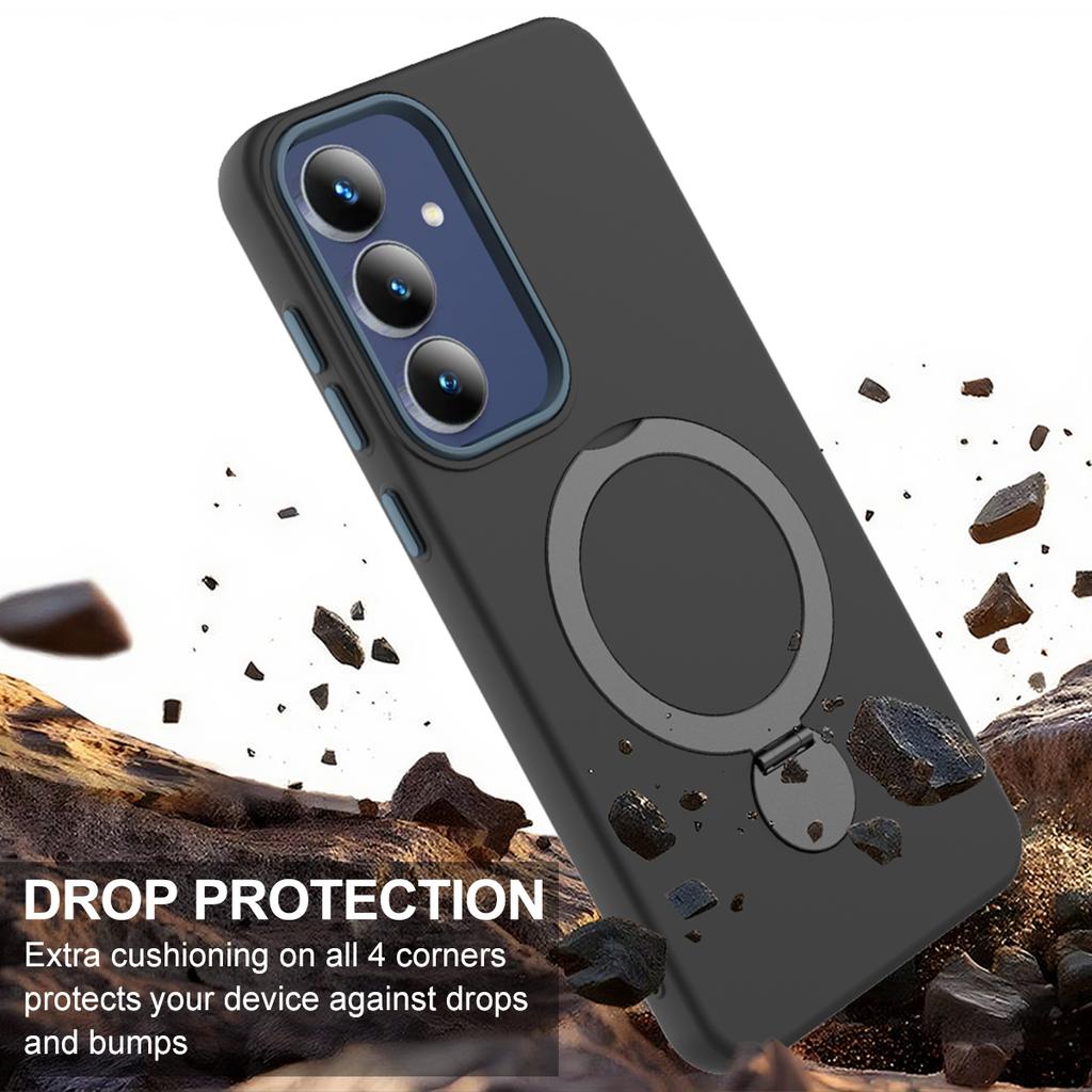 For Samsung Galaxy S26 Pro/Galaxy S26 Magnetic Case Rotating Ring Kickstand TPU + PC Back Cover