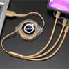 3 в 1 Быстрое зарядное устройство USB-кабель для передачи данных Автоаксессуары Для Volvo XC90 V90 V60 XC60 V40 S80 S60 S90 C40 XC40 V70 XC70 C30 C70 EX90 Rd