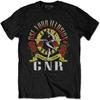 Мужская футболка Guns N' Roses UYI World Tour, приталенная, XX-Large, Черная