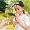 Крышка для стакана с защитой от проливания предотвращает проливания Идеально подходит Крышка для соломинки Крышка для банки для напитков из пищевого силикона