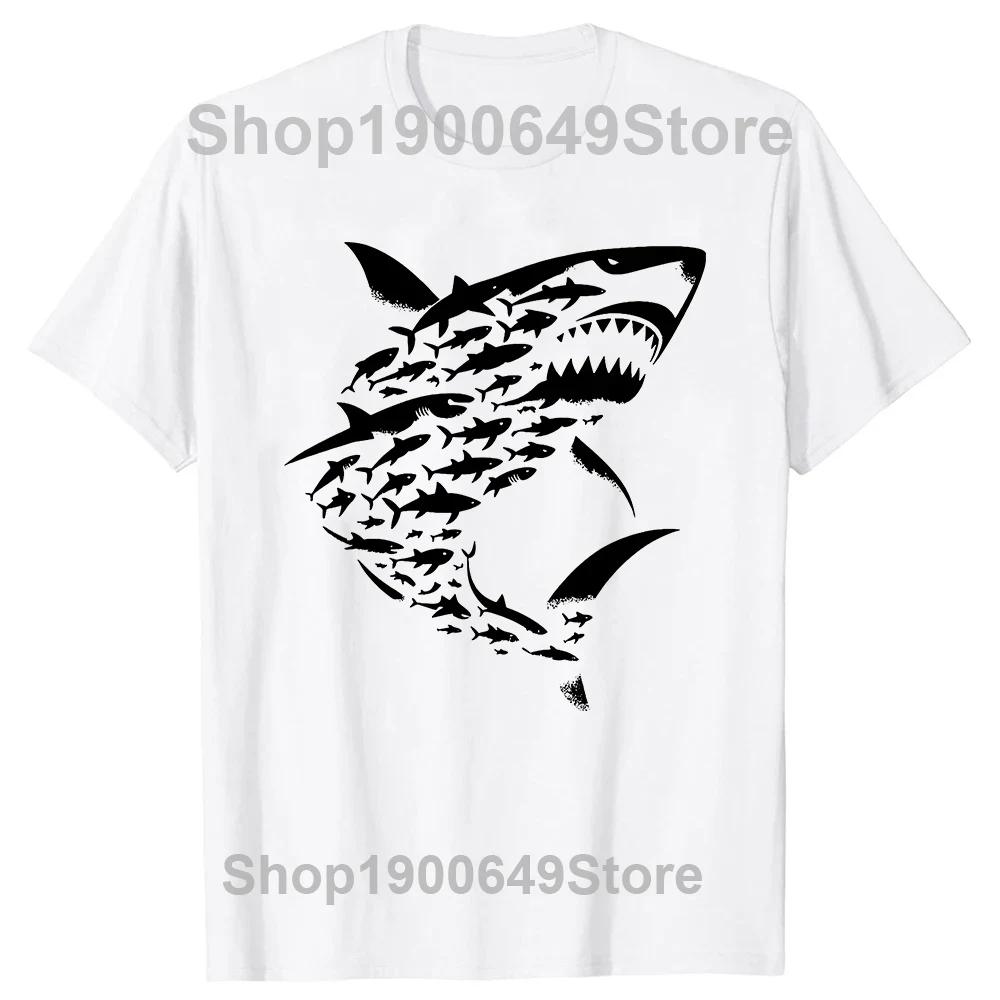 Shark 2024 Week Shark Lover Scuba Diver T Shirts Summer Graphic Streetwear Short Sleeve Birthday Gifts Tshirt Mens Clothing