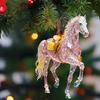 2D Acrylic Horse Pendant Backpack Charm Christmas Tree Hanging Ornament Party New Year Decoration Car Rearview Mirror Pendant