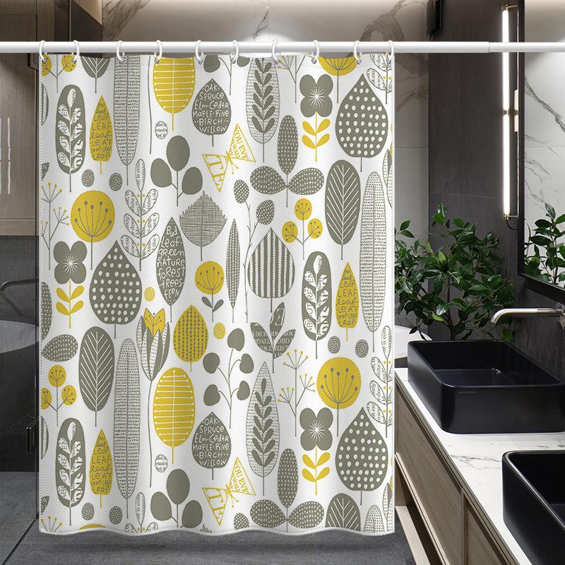 Утолщенная водонепроницаемая занавеска для ванной комнаты, устойчивая к плесени, занавеска для душа, занавеска для душевой перегородки, занавеска для душа, занавеска для ванной комнаты, бесплатная перфорация